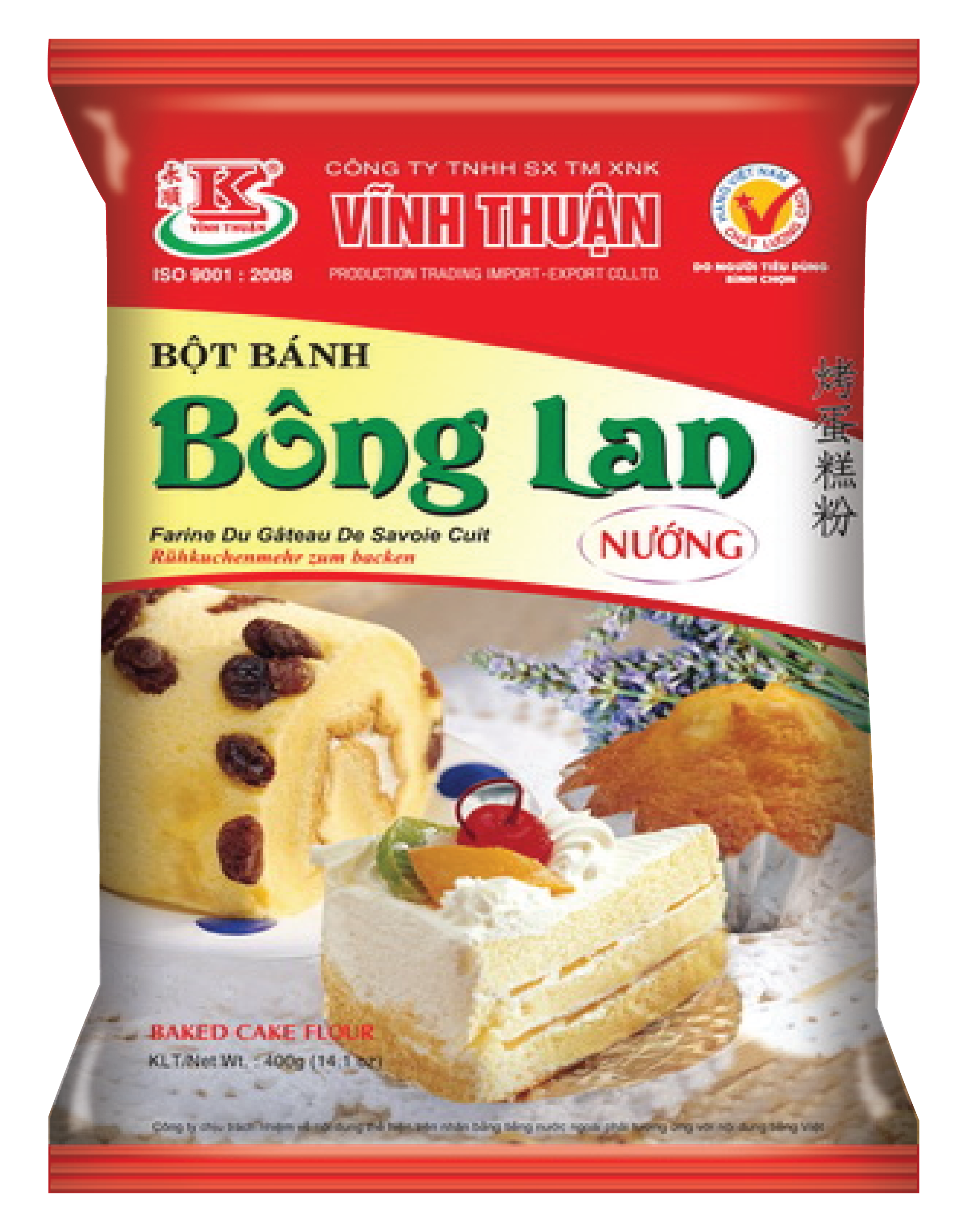 Bột Bánh Bông Lan Nướng Vĩnh Thuận gói 400g